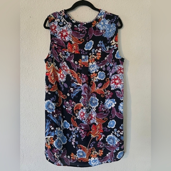 DR2 by Daniel Rainn Blouse XL Womens Colorful Print  Paisley Lightweight Artsy - Picture 12 of 14